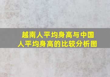 越南人平均身高与中国人平均身高的比较分析图