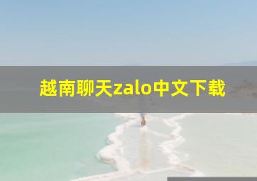 越南聊天zalo中文下载