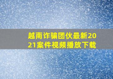 越南诈骗团伙最新2021案件视频播放下载