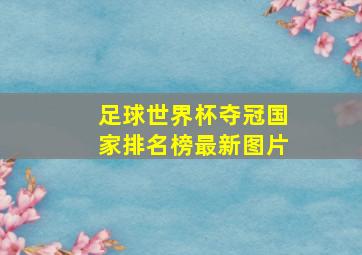 足球世界杯夺冠国家排名榜最新图片