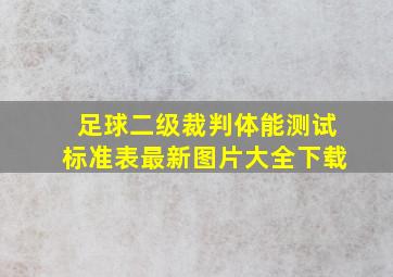 足球二级裁判体能测试标准表最新图片大全下载