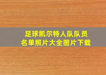 足球凯尔特人队队员名单照片大全图片下载