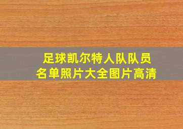 足球凯尔特人队队员名单照片大全图片高清