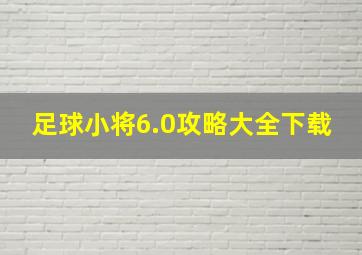 足球小将6.0攻略大全下载