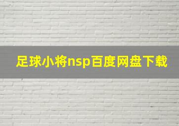 足球小将nsp百度网盘下载