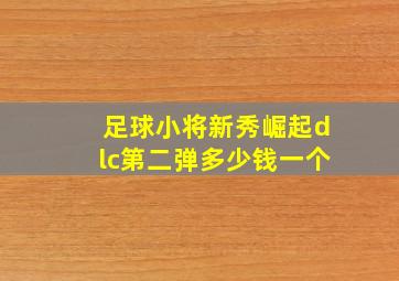 足球小将新秀崛起dlc第二弹多少钱一个