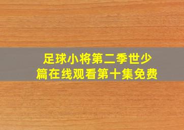 足球小将第二季世少篇在线观看第十集免费