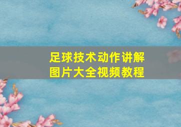 足球技术动作讲解图片大全视频教程