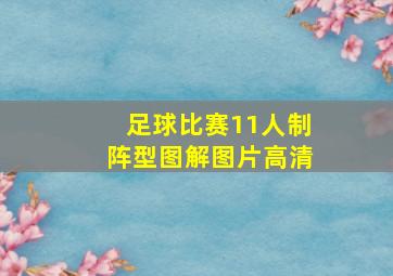 足球比赛11人制阵型图解图片高清