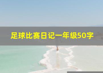 足球比赛日记一年级50字