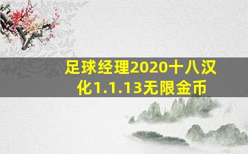 足球经理2020十八汉化1.1.13无限金币