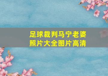 足球裁判马宁老婆照片大全图片高清