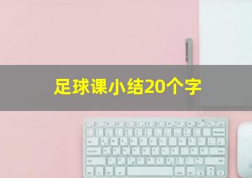 足球课小结20个字