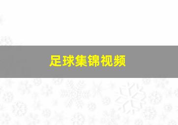 足球集锦视频