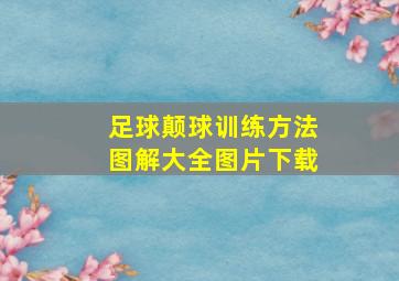 足球颠球训练方法图解大全图片下载