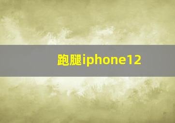 跑腿iphone12