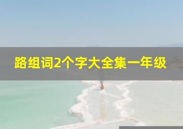 路组词2个字大全集一年级