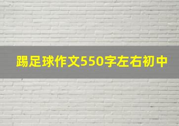 踢足球作文550字左右初中