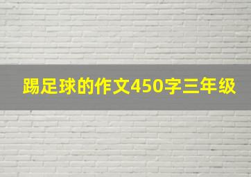 踢足球的作文450字三年级