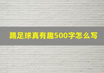 踢足球真有趣500字怎么写