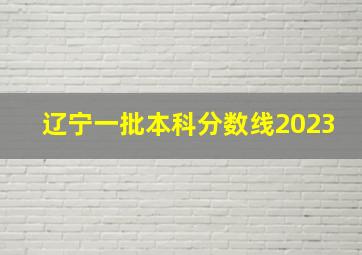 辽宁一批本科分数线2023