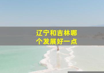 辽宁和吉林哪个发展好一点