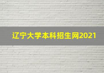 辽宁大学本科招生网2021