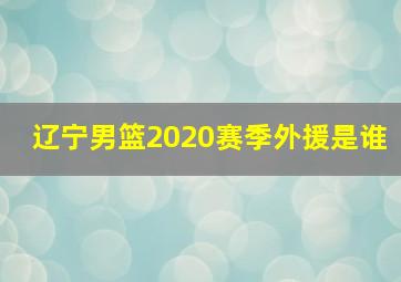 辽宁男篮2020赛季外援是谁