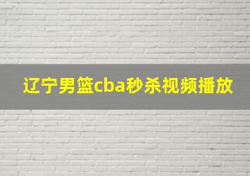 辽宁男篮cba秒杀视频播放