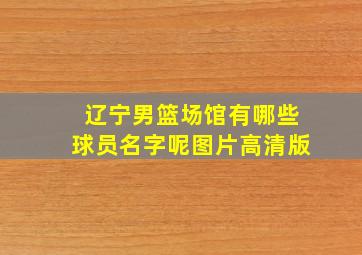 辽宁男篮场馆有哪些球员名字呢图片高清版