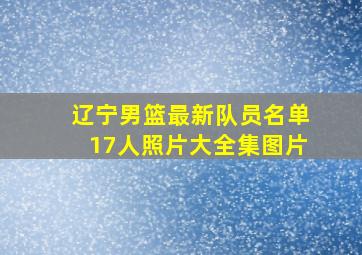 辽宁男篮最新队员名单17人照片大全集图片