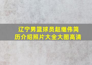 辽宁男篮球员赵继伟简历介绍照片大全大图高清