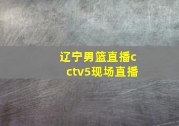 辽宁男篮直播cctv5现场直播