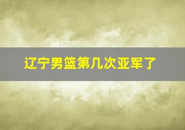 辽宁男篮第几次亚军了