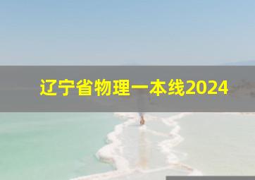 辽宁省物理一本线2024