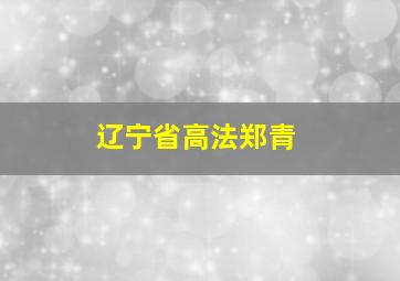 辽宁省高法郑青