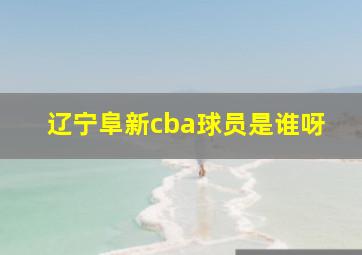 辽宁阜新cba球员是谁呀