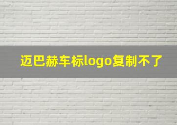 迈巴赫车标logo复制不了