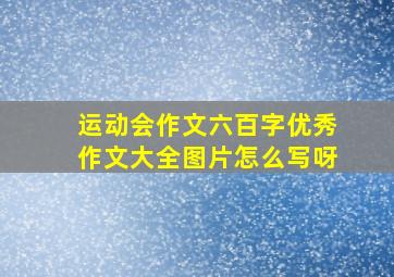 运动会作文六百字优秀作文大全图片怎么写呀