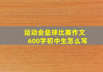 运动会垒球比赛作文600字初中生怎么写