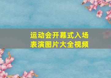 运动会开幕式入场表演图片大全视频