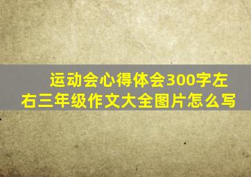 运动会心得体会300字左右三年级作文大全图片怎么写