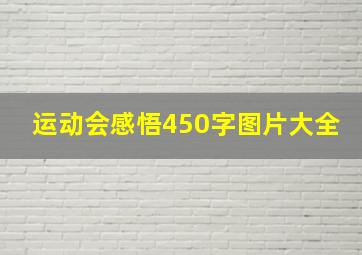 运动会感悟450字图片大全