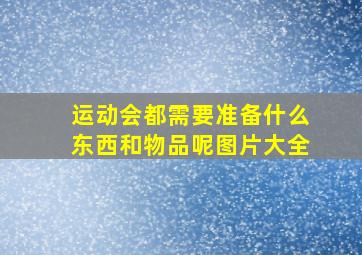 运动会都需要准备什么东西和物品呢图片大全