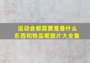 运动会都需要准备什么东西和物品呢图片大全集