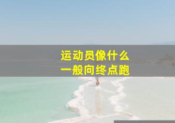 运动员像什么一般向终点跑