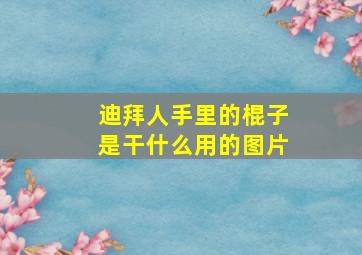 迪拜人手里的棍子是干什么用的图片