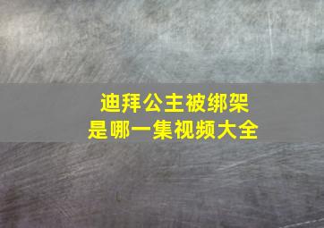 迪拜公主被绑架是哪一集视频大全