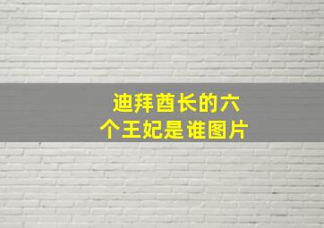 迪拜酋长的六个王妃是谁图片