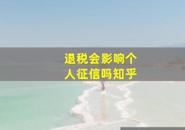 退税会影响个人征信吗知乎